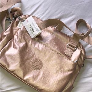 Rose Gold Kipling Felicity Bag